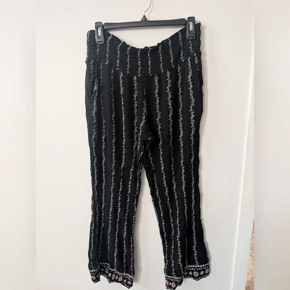 Three Dots Casual Stretch Floral Pants Size Small‎